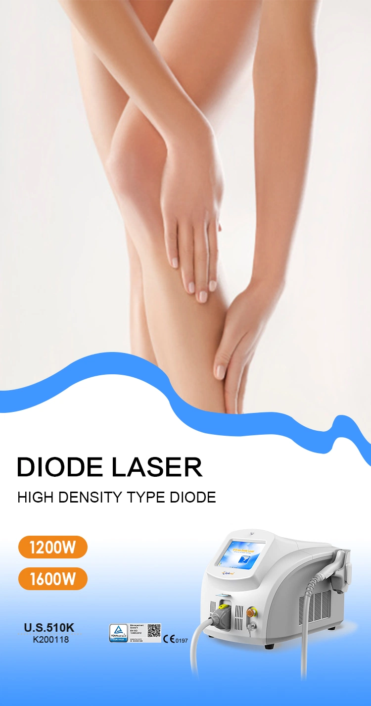 Medical CE Diode Laser Equipment 3 Waves Diode Laser 808nm Hair Removal Home Use Beauty Medical Device