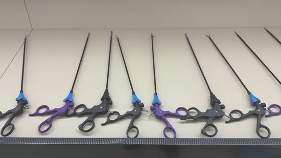 5mm Laparoscopic Instruments Hooked Scissors 