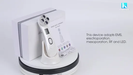 Beauty Personal Care Health Medical 5 in 1 EMS RF LED Mesotherapy Portable Facial Wrinkle Remover Ultrasonic Beauty Device 